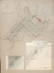 Planskisse for Flyveplass for Arendal 16.10.1934