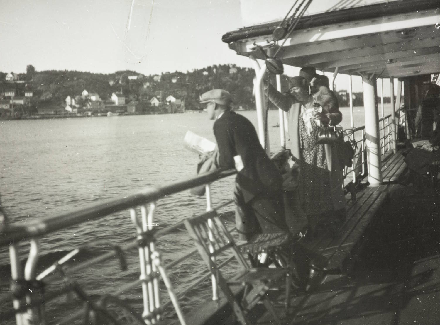 D/S "Galtesund" på vei til Oslo 1932 . Foto: Adrian Mohr