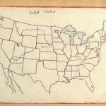 Kart over USA - Album fra Sanford Junior High School i Minneapolis til Myra skole 1952