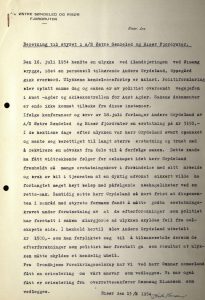 Beretning til styret i Østre Søndeled og Risør Fjordruter 13.01.1955
