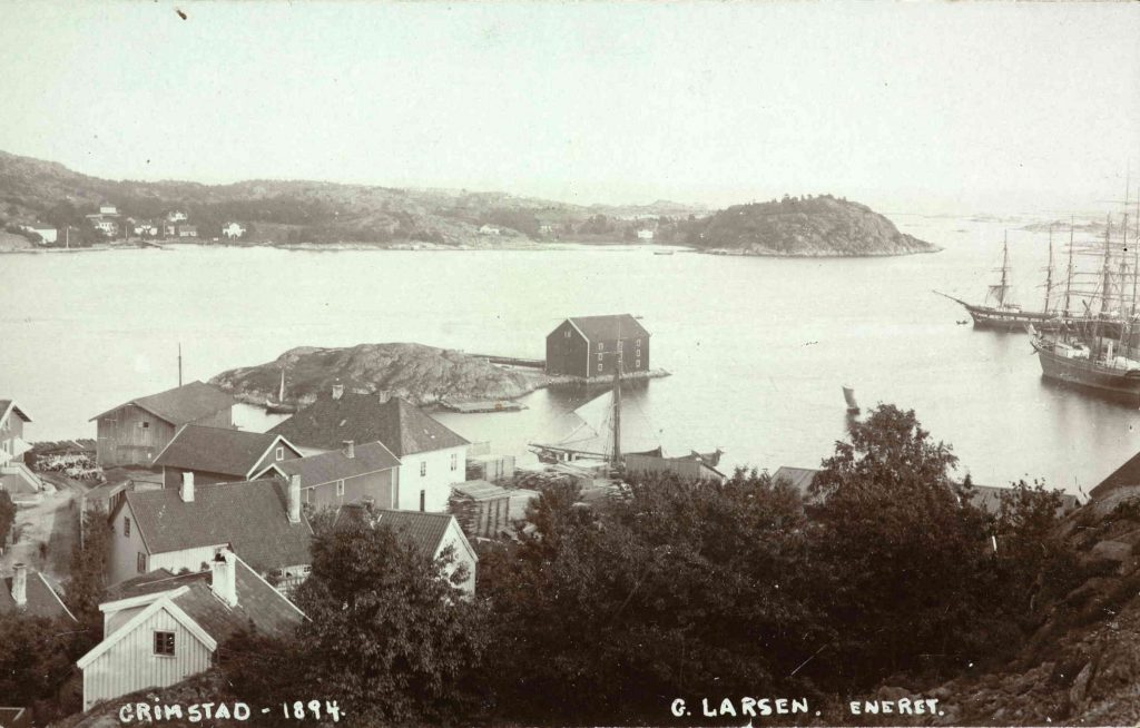 Grimstad havn 1894