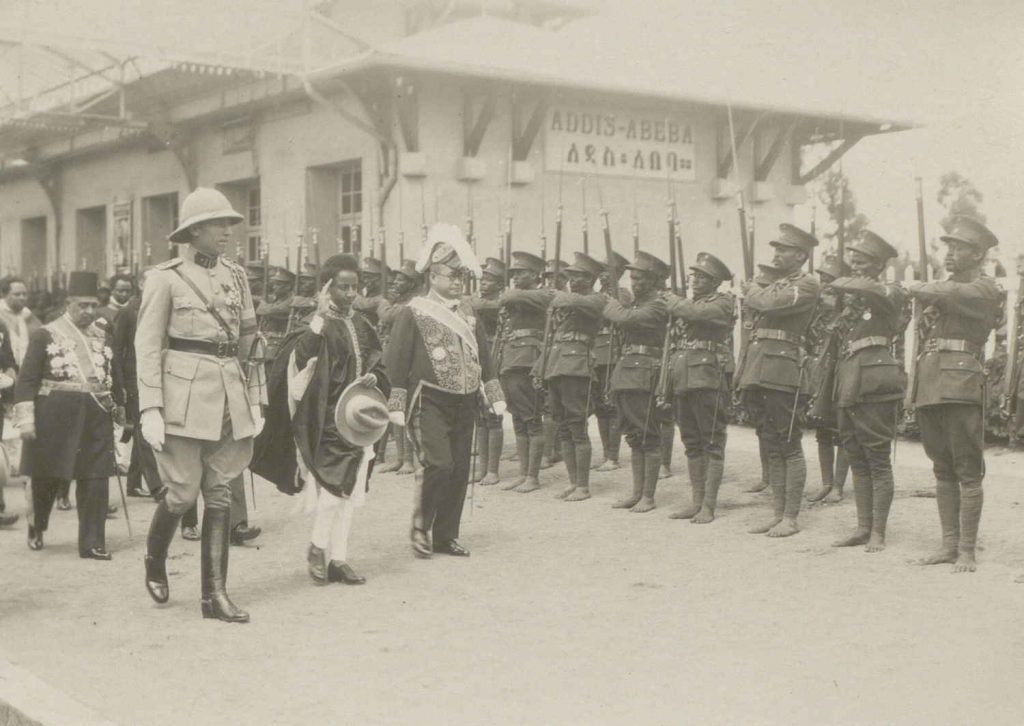 Den egyptiske delegasjon ankommer Addis Abeba oktober 1930