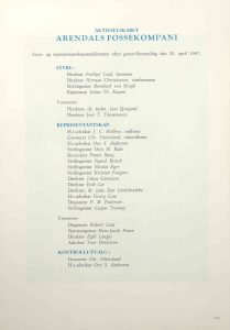 Årsberetning for Arendals Fossekompani 1967 s. 17