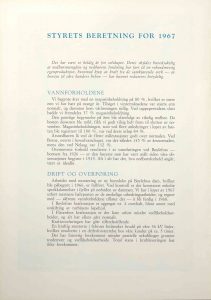 Årsberetning for Arendals Fossekompani 1967 s. 3