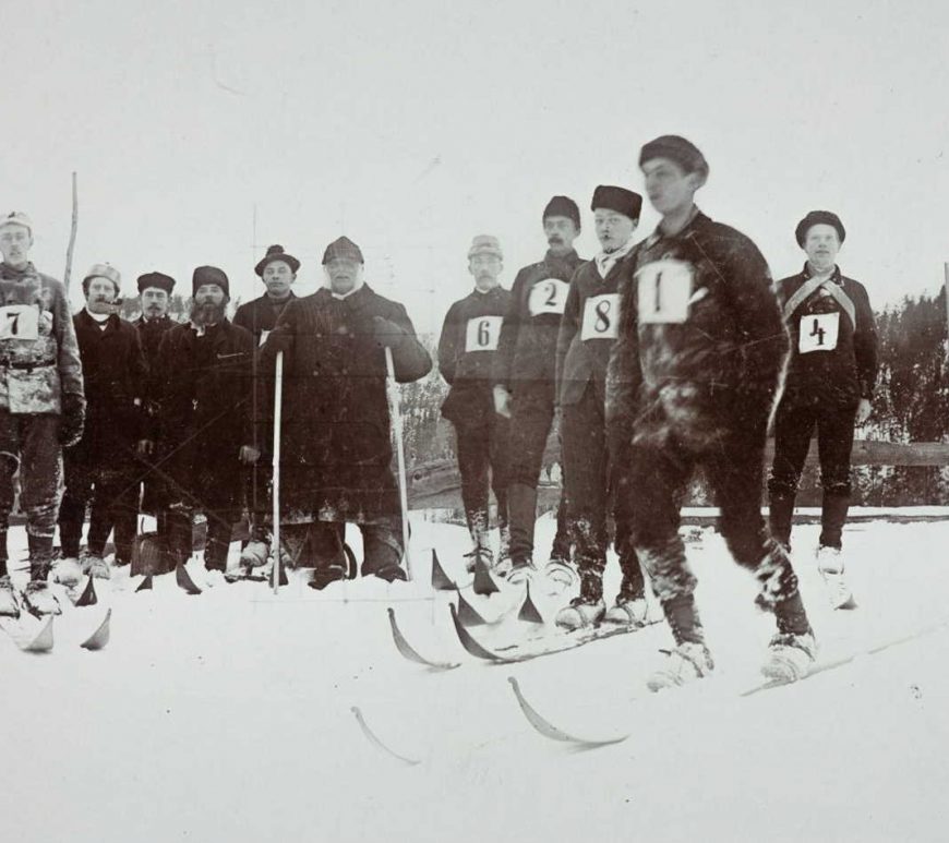 Julius M. Smith på skirenn i Gåsåsen i 1890-årene