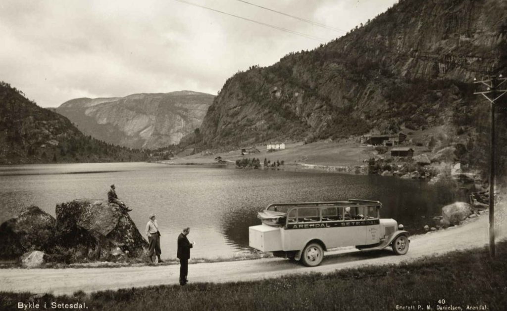 Bellands bilruter i Bykle 1930-tallet