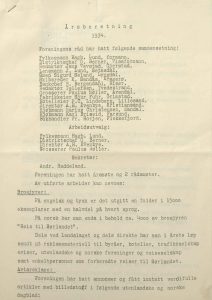 Årsmelding for Reisetrafikkforeningen for Sørlandet 1934 s. 1