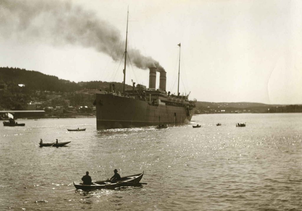 Kristianiafjord i 1913. Foto. Anders B Wilse