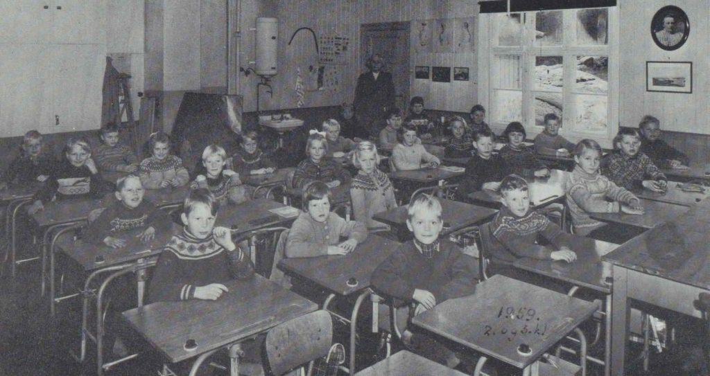 Elever ved Bråstad skole 1959