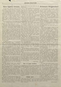 Grini-Posten 1. utgave 8. mai 1945 s. 2