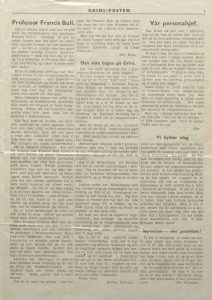 Grini-Posten 1. utgave 8. mai 1945 s. 3