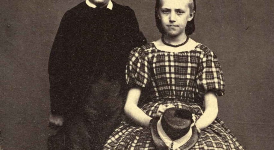 Ludvig Daae Zwilgmeyer og Dikken Zwilgmeyer. ca 1865