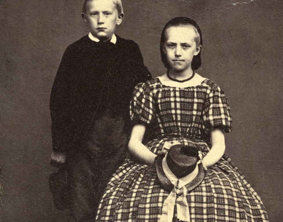 Ludvig Daae Zwilgmeyer og Dikken Zwilgmeyer. ca 1865
