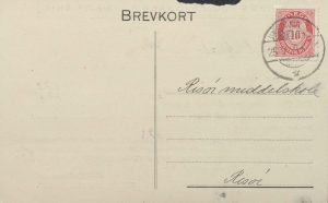 Brevkort fra Norma projektilfabrik 01.05.1920 forside