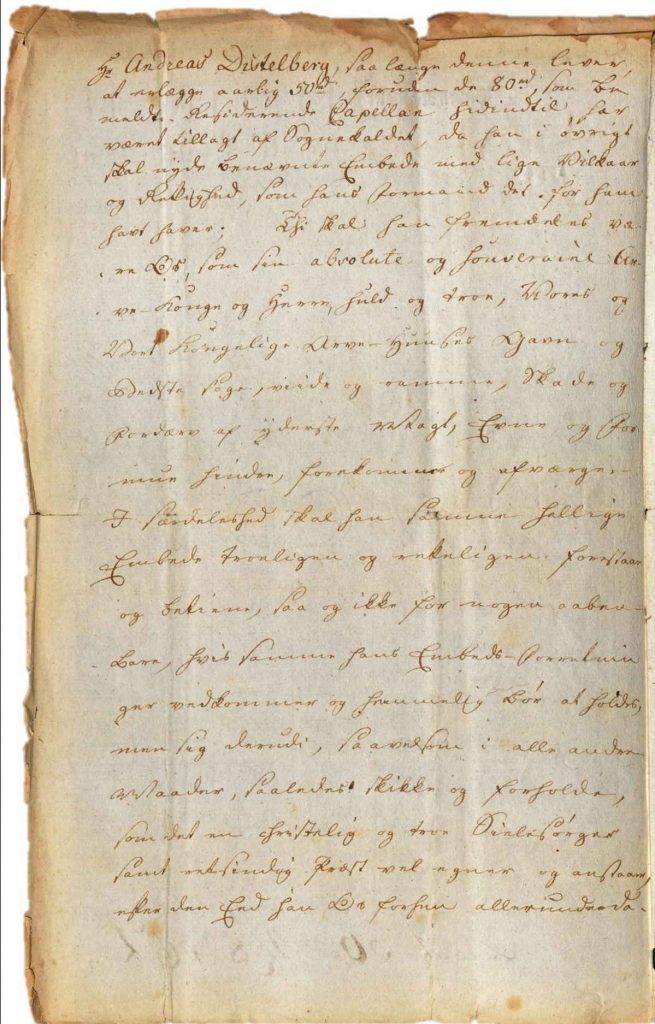 Kongelig innsettelsesbrev 14.02.1794 s. 2