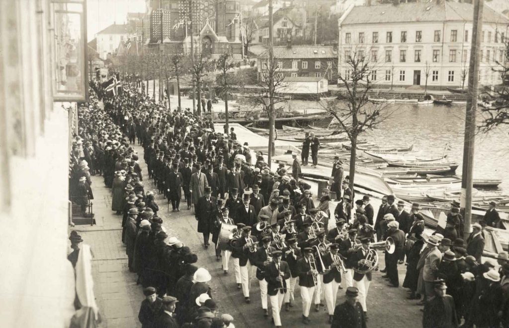 Borgertog i Arendal 07.05.1923
