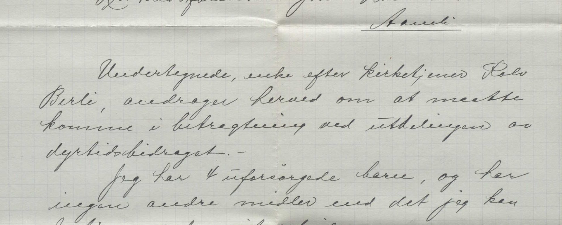 Brev fra Gunhild Nygaard til John Lauvland 09.11.1917