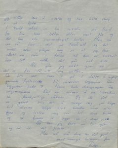 Brev fra Dag Albert Witzøe Molaug Melilla 11. juli 1960 s. 2