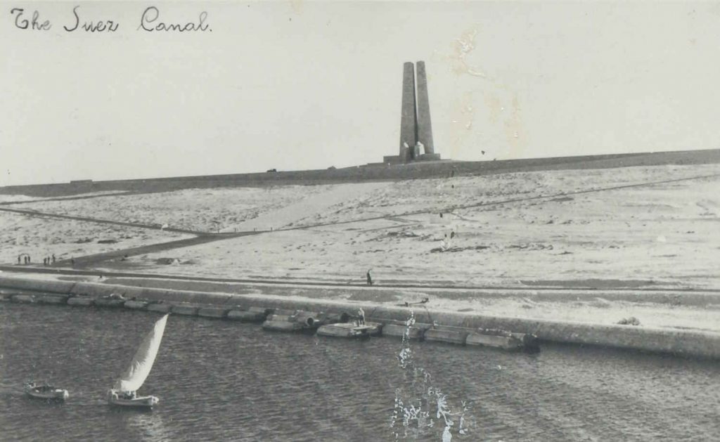 Suezkanalen rundt 1950
