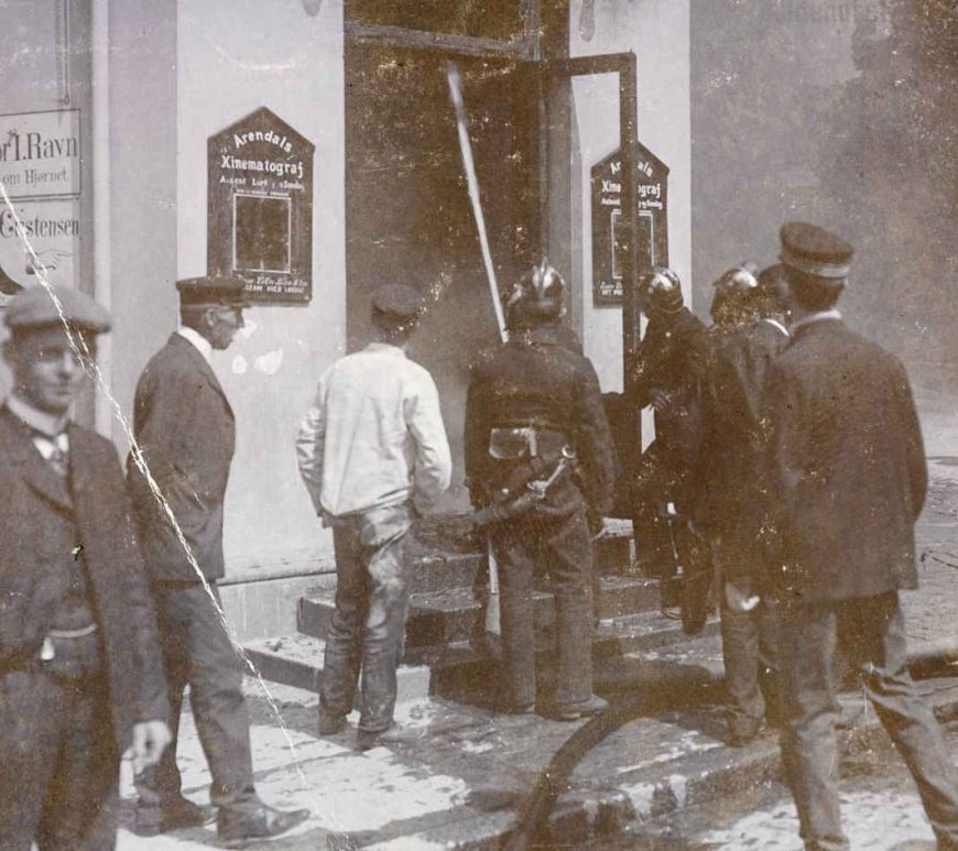 Brann i Arendals Kinematograf 24.07.1908