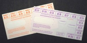 Rasjoneringskort for bensin og diesel 1974