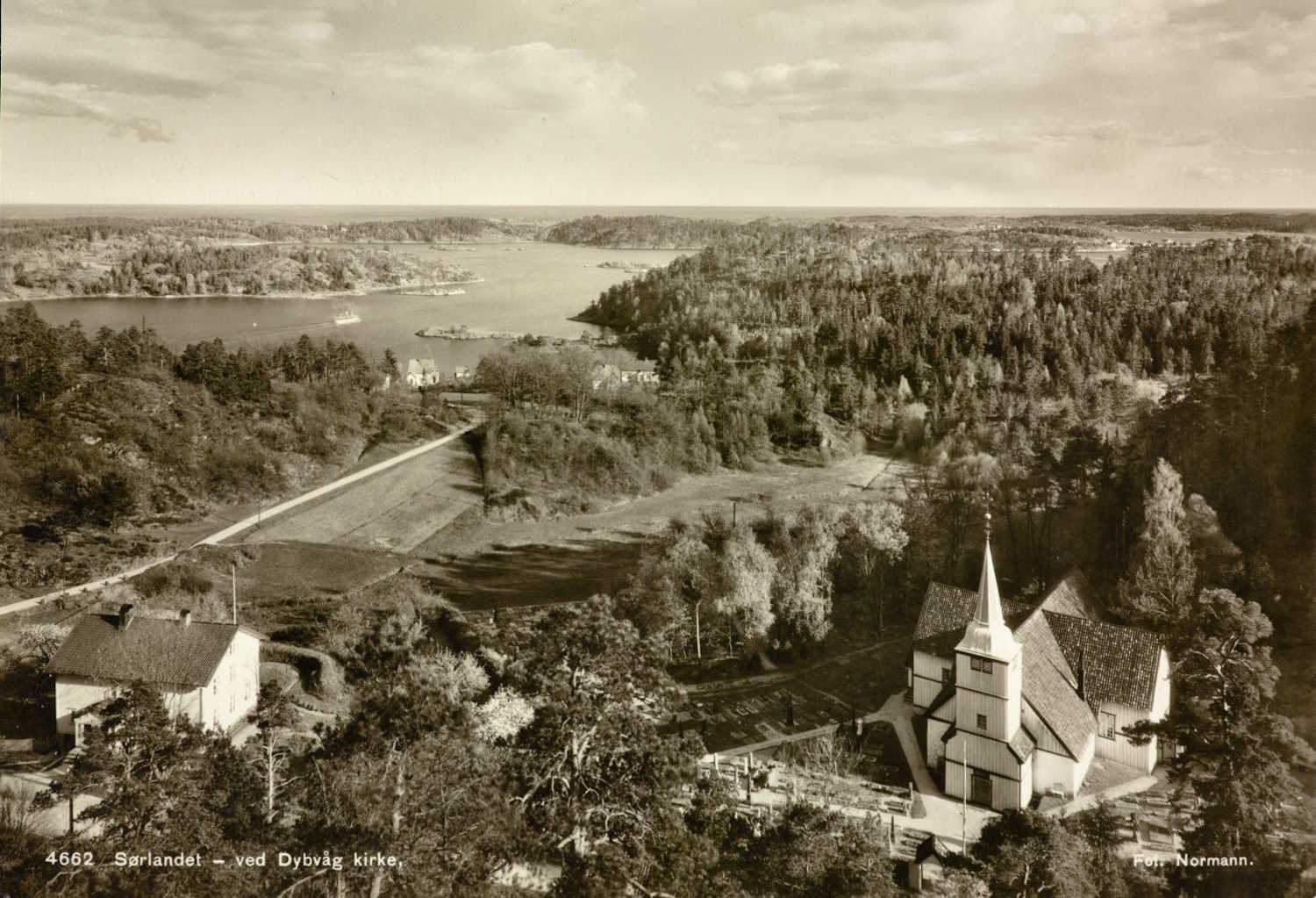 Parti av Dypvåg rundt 1920. Foto: Normann