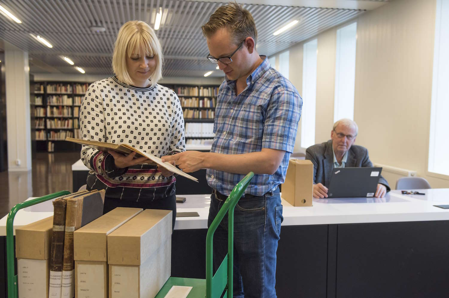 Lesesalen på KUBEN. Foto: Gerd Corrigan