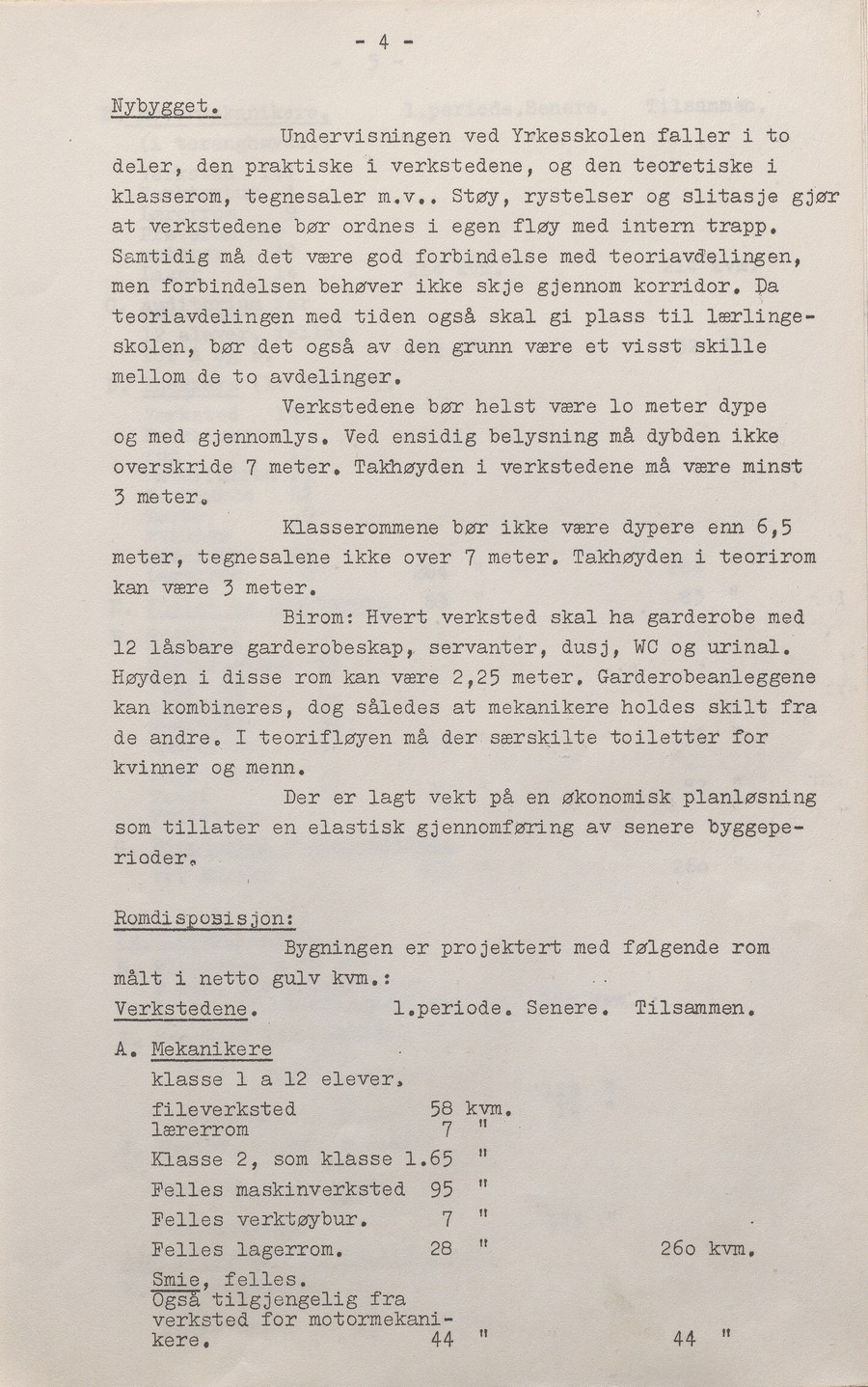 Møtebok til byggekomite for ny yrkesskole i Arendal_5