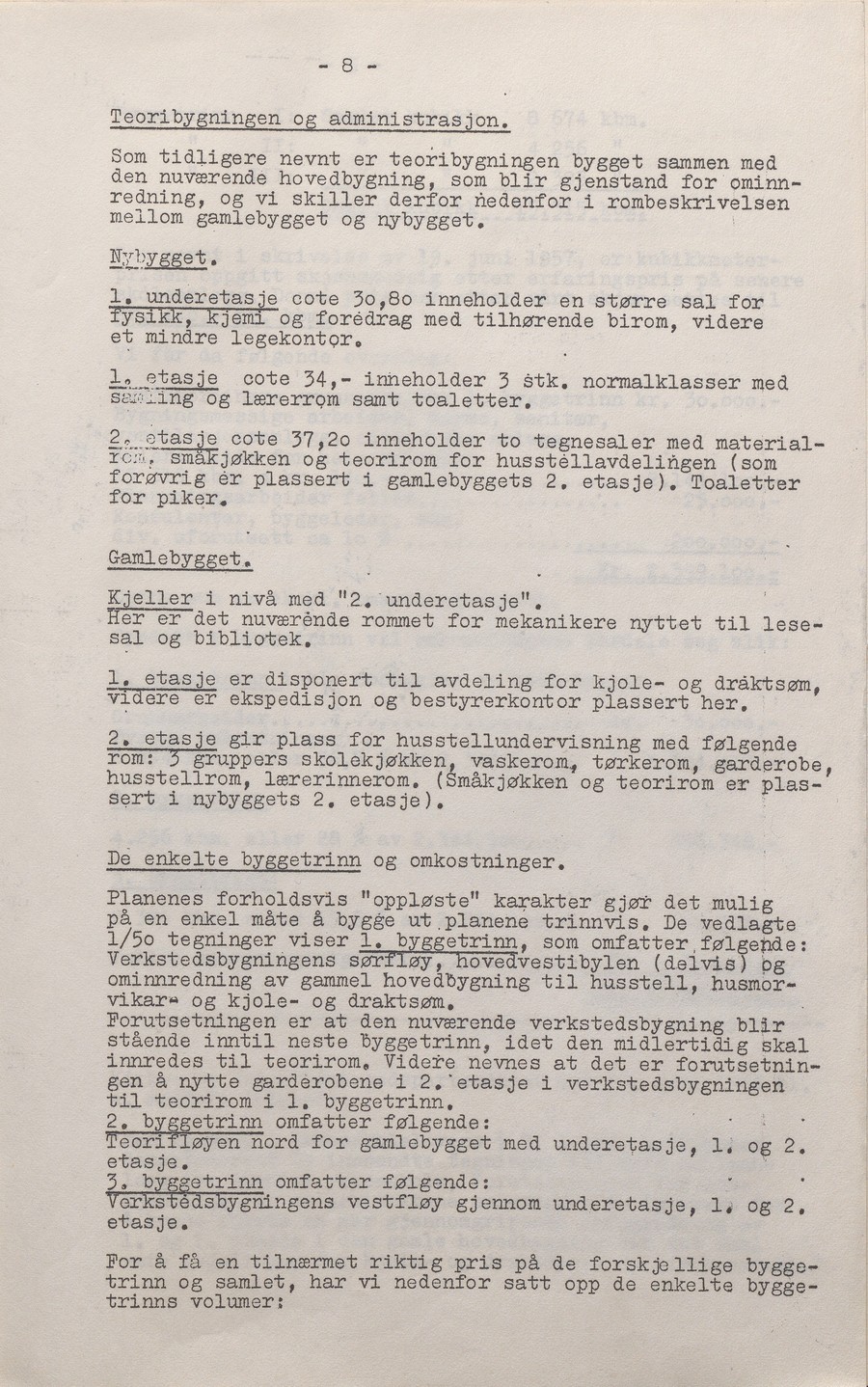 Møtebok til byggekomite for ny yrkesskole i Arendal_9