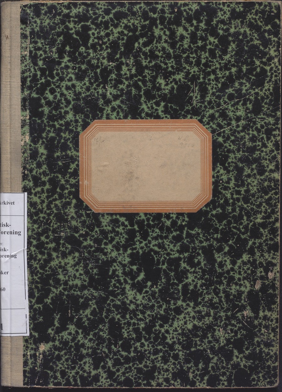 Møtebok til Norsk-Britisk-Amerikansk Forening i Arendal