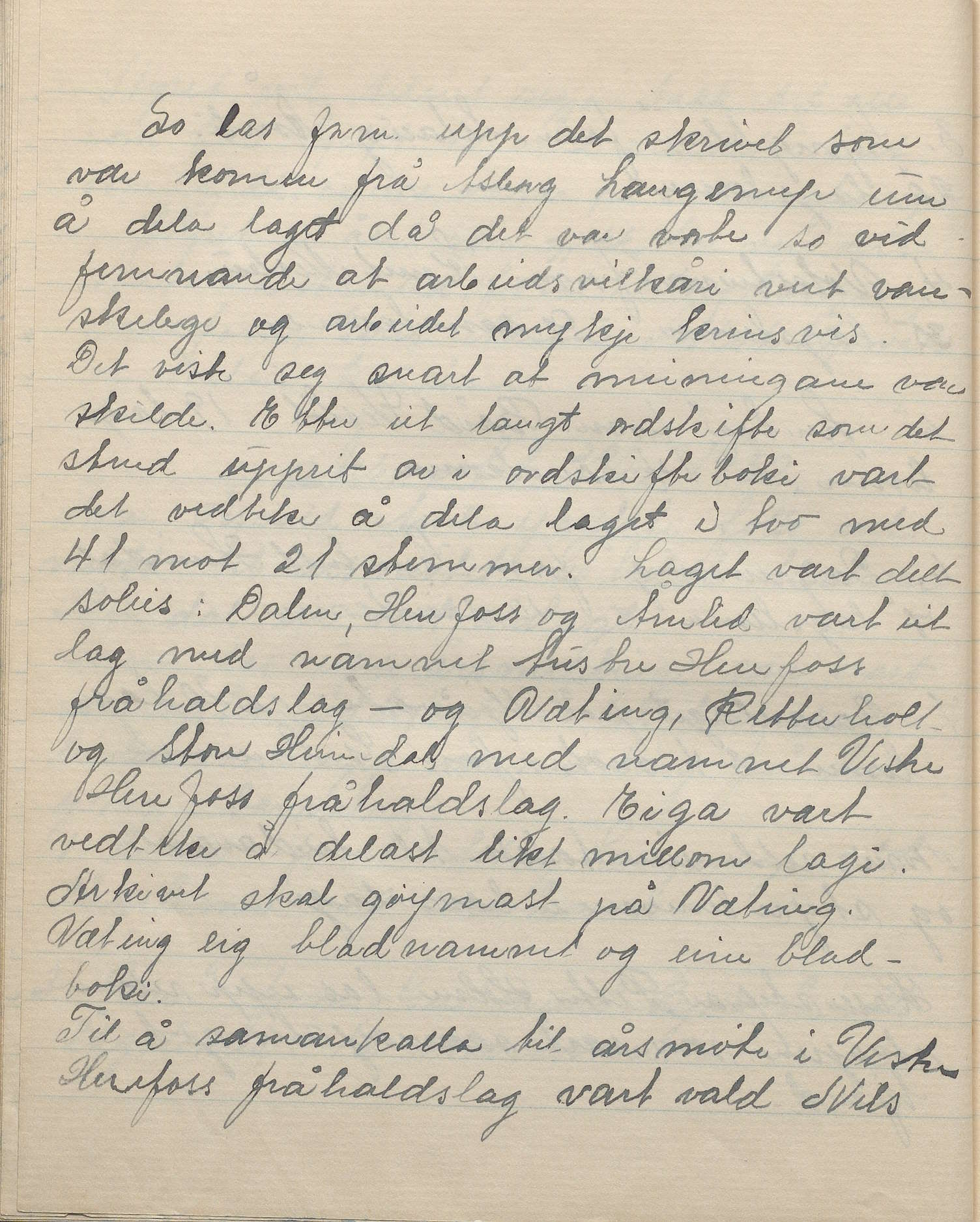 Møtebok for Austre Herefoss avhaldslag årsmøte 29.12.1932 3