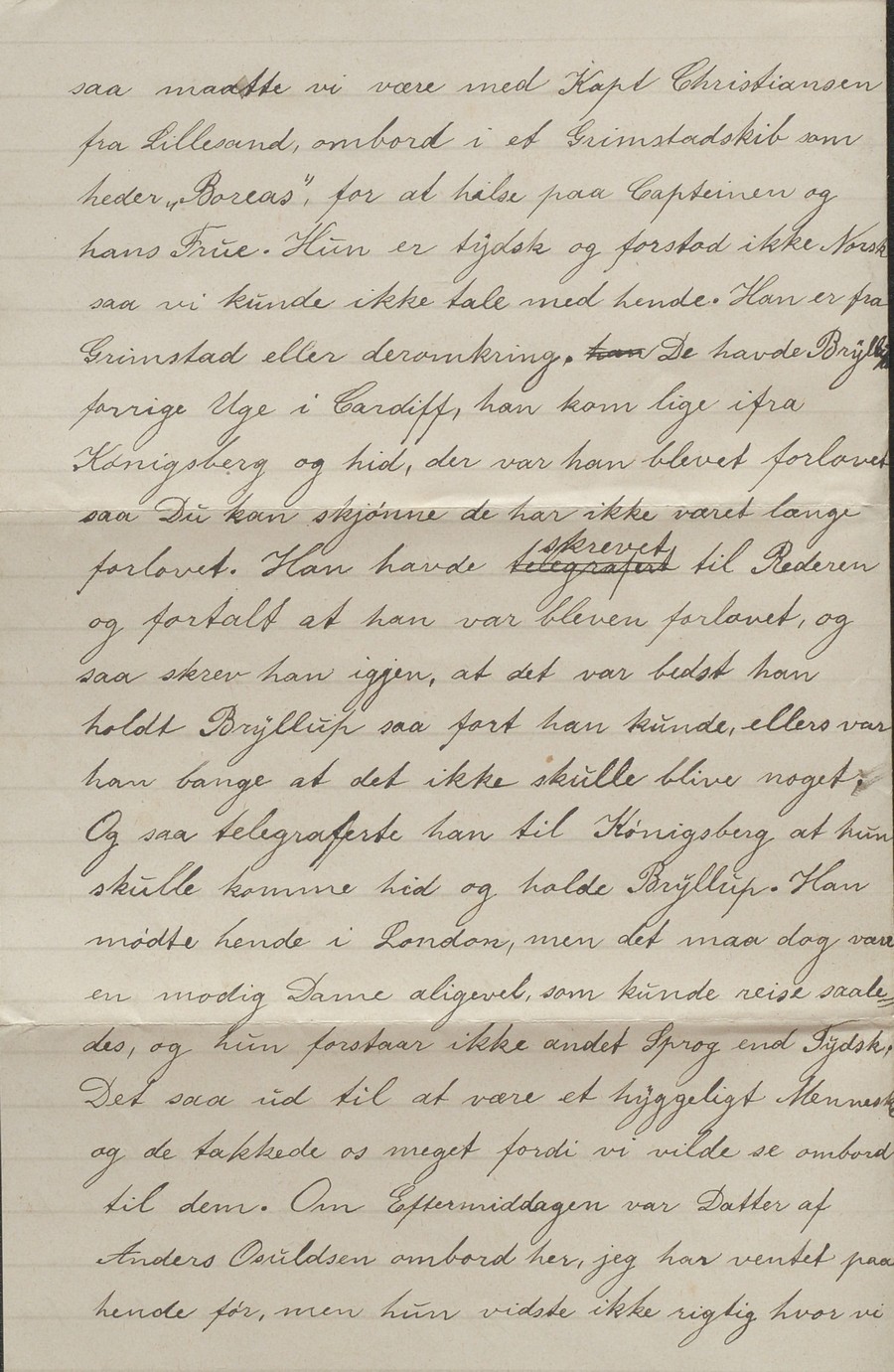 Brev fra Emma Skjulestad til Randi Skjulestad New Port 16.01.1884 s. 2