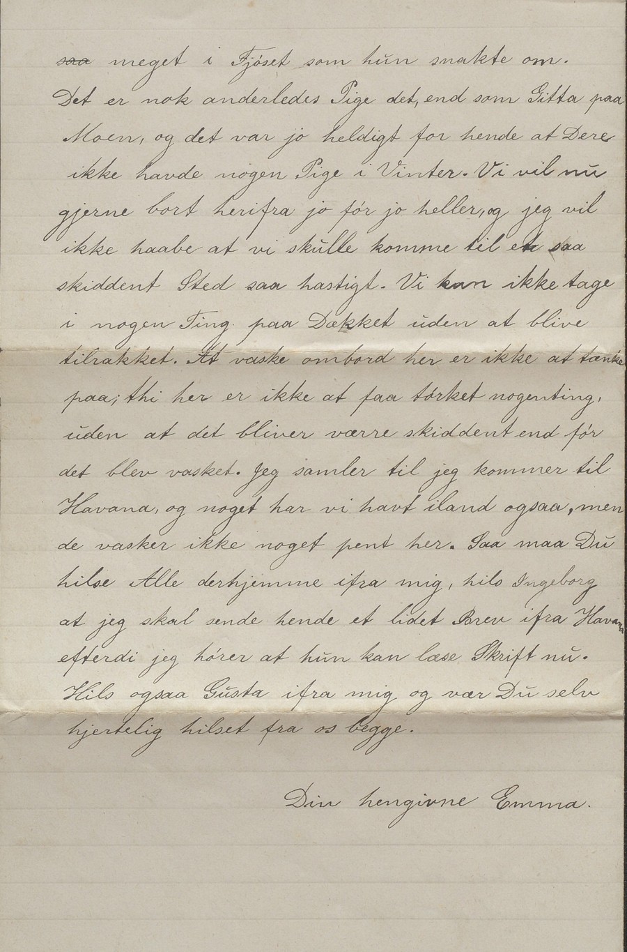 Brev fra Emma Skjulestad til Randi Skjulestad New Port 16.01.1884 s. 4