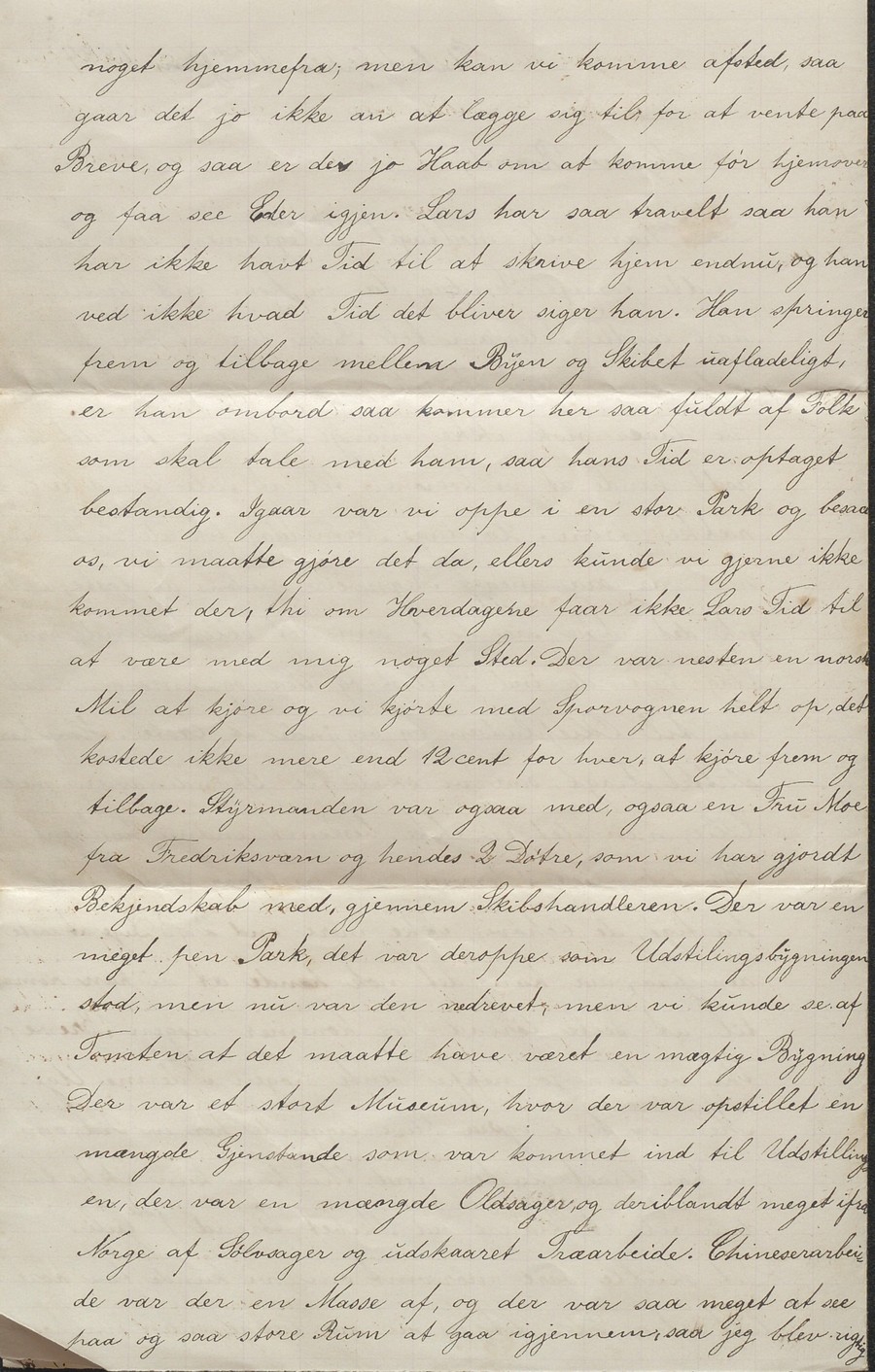 Brev fra Emma Skjulestad til Randi Skjulestad Philadelphia 16.06.1884 s. 2