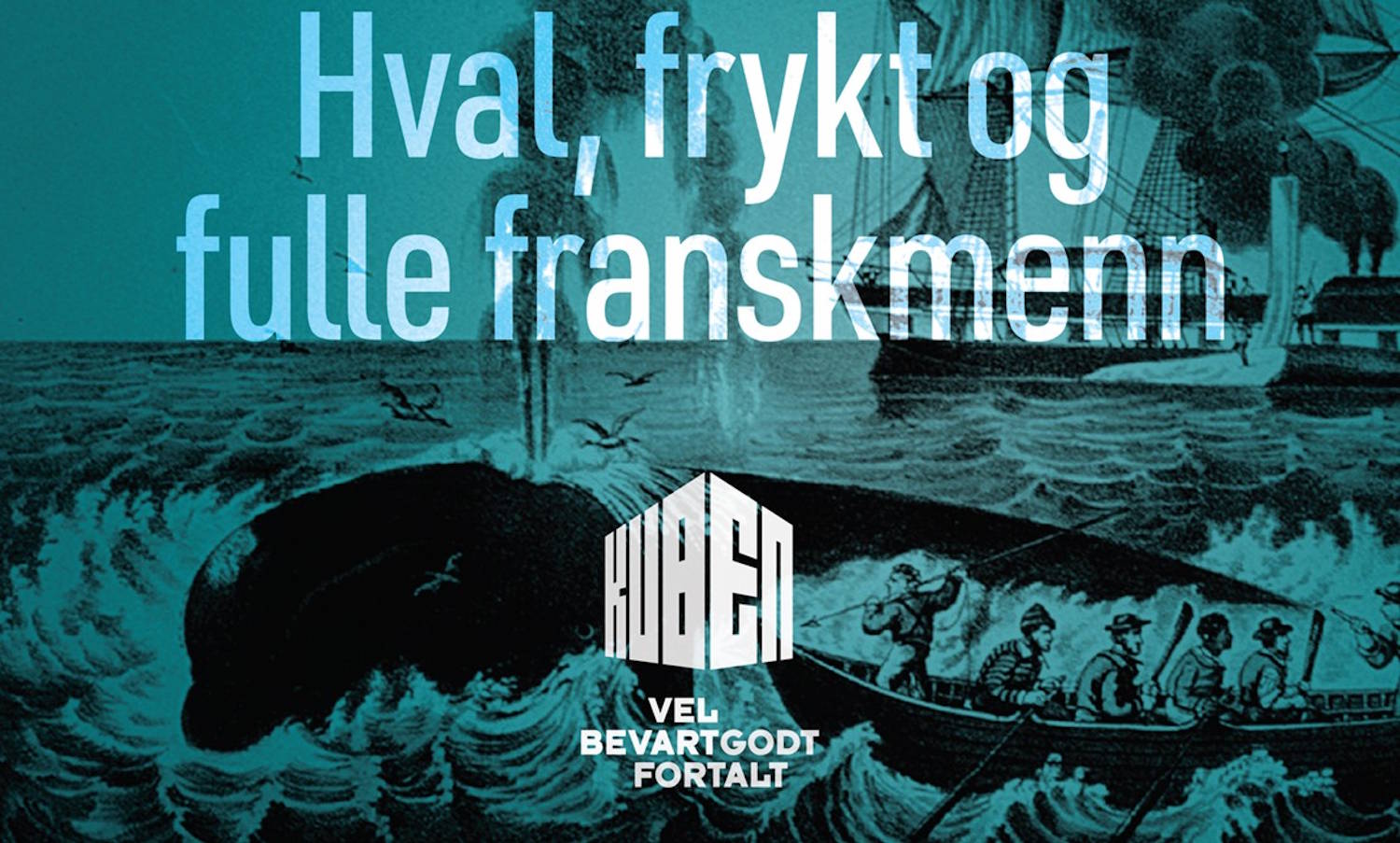 Cover: Hvalfangst rundt 1850 Credit: WikimediaCommons Design: Per Harald Bai Stabell, Aust-Agder museum og arkiv avd. KUBEN