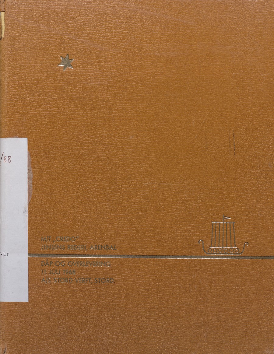 Fotoalbum fra skipsdåpen til M/T "Credo" 11. juli 1968